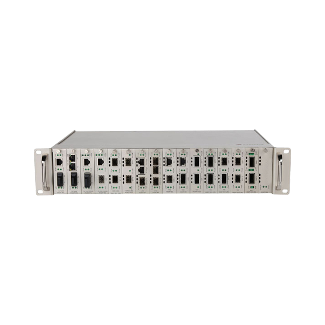 电信级1光2电百兆管理型收发器
