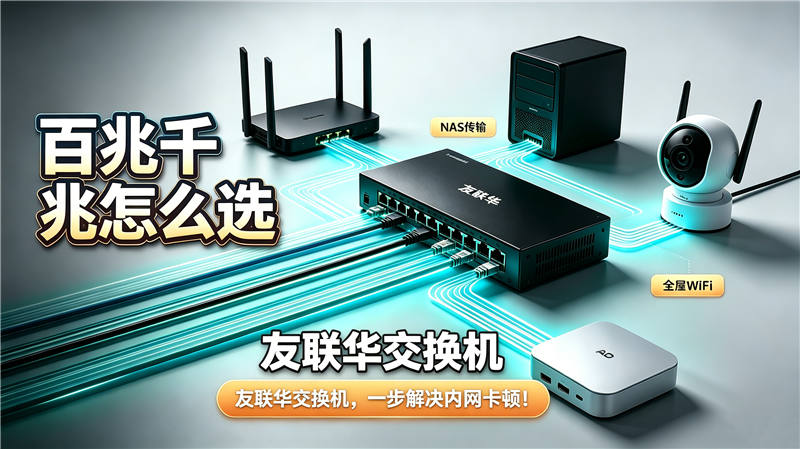 百兆、千兆交换机怎么选?90% 家庭组网都踩过这个坑