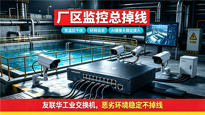 化工、厂区、户外监控组网不稳定?工业交换机选对才不会停工