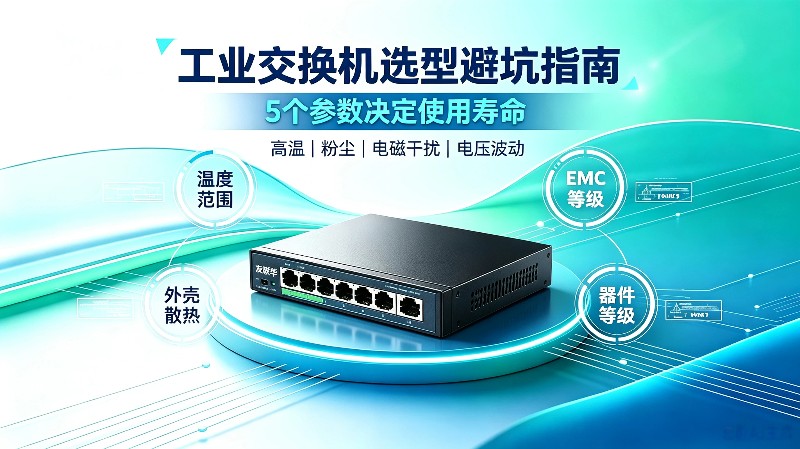 工业交换机选型避坑指南：5 个参数决定使用寿命